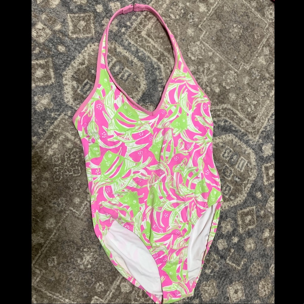 Sold! Lilly Pulitzer pink/green Angelfish swimsuit